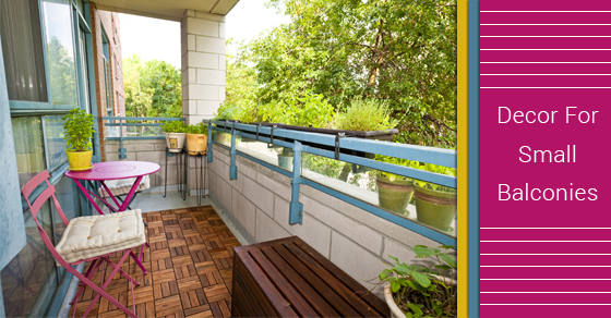 Decorating Tips For Small Balconies